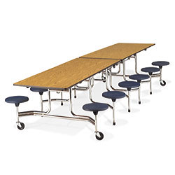 Mobile Stool Table